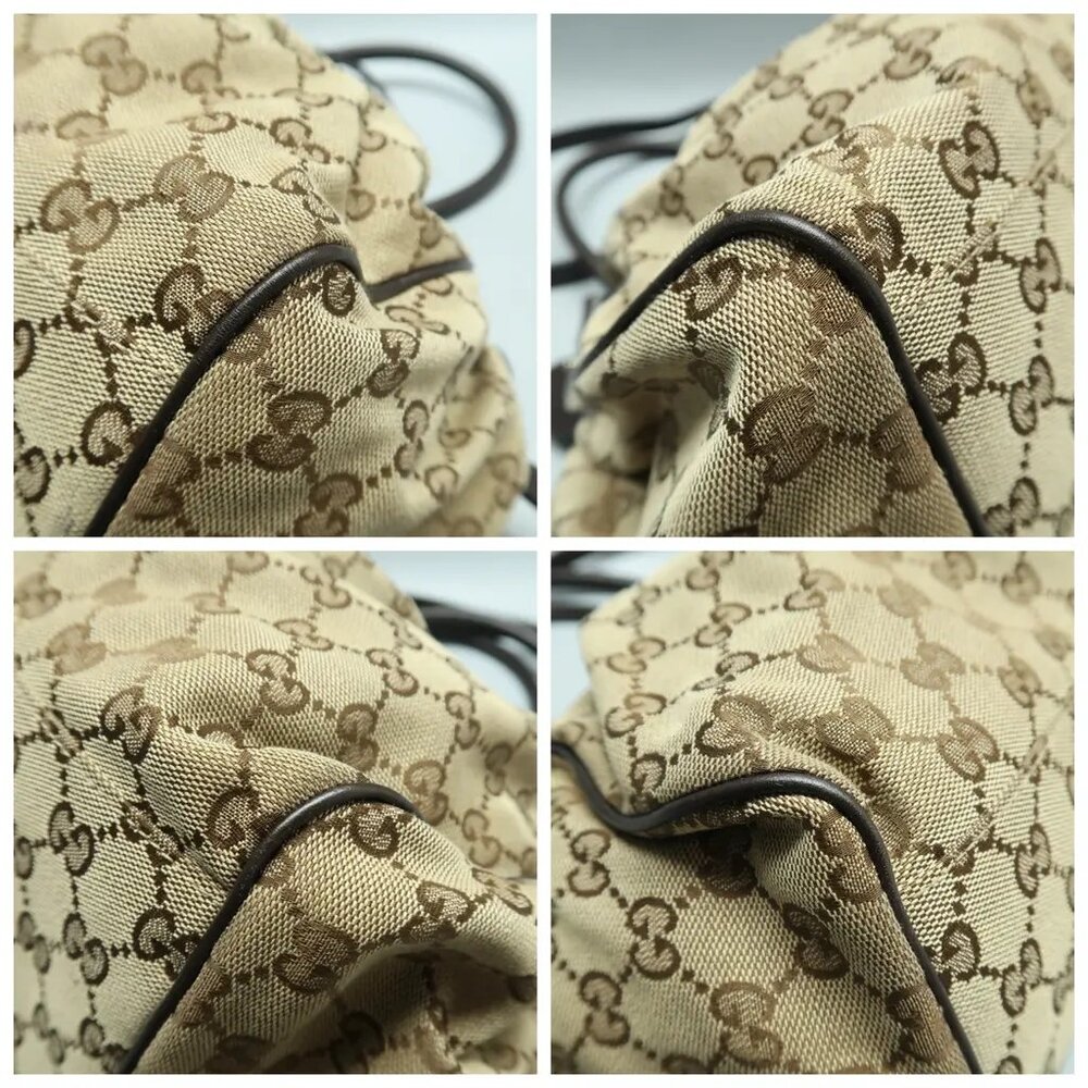 GUCCI Sukey Brown Cloth Satchel 567-011925 - Picture 7 of 12